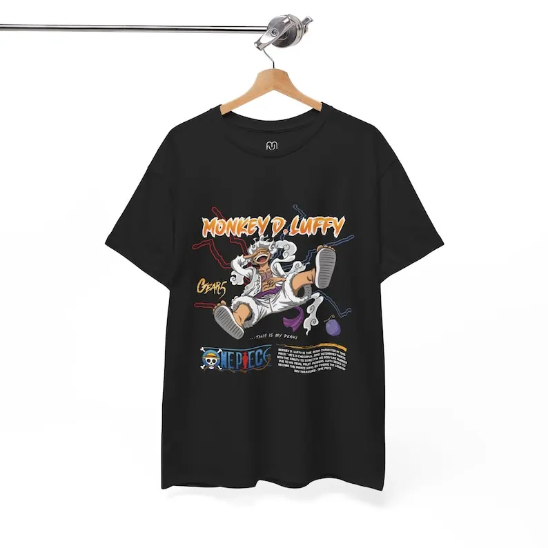 Luffy T-shirt Gear 5 Luffy Gear 5OnepeiceAnime T-shirt weebs T-shirt Streetware