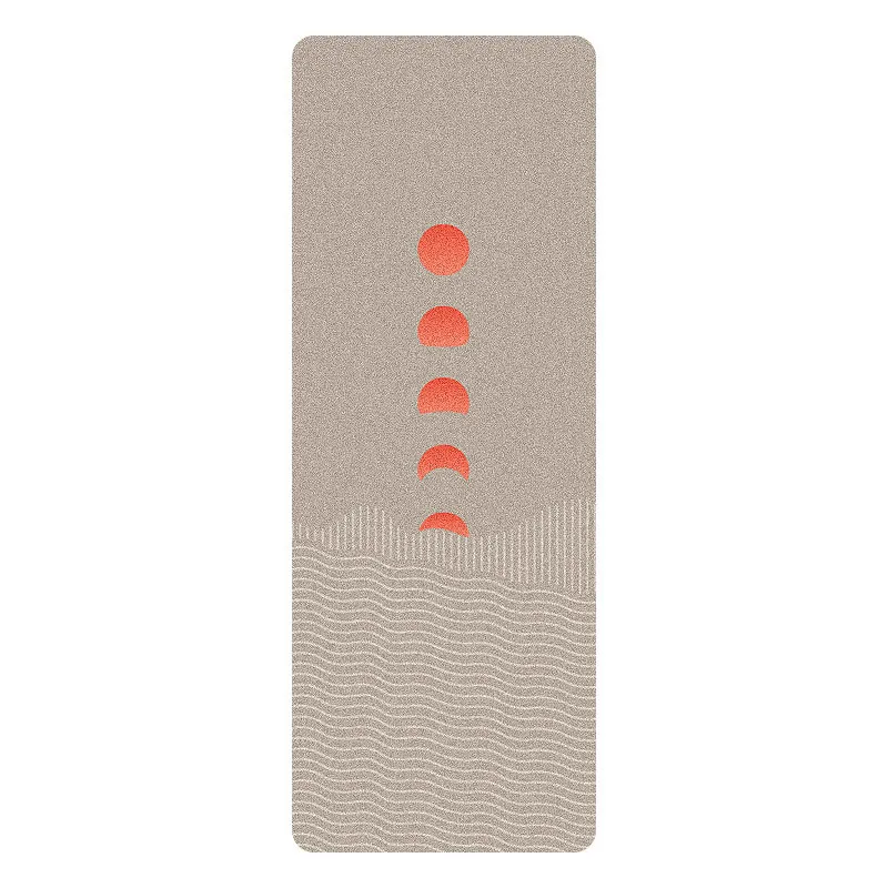 Lezyan 5mm Yoga Mat Pu Natural Rubber Fitness Sports Sweat-Absorbent Non-Slip Gym Fitness Workout Exercise Gymnastics