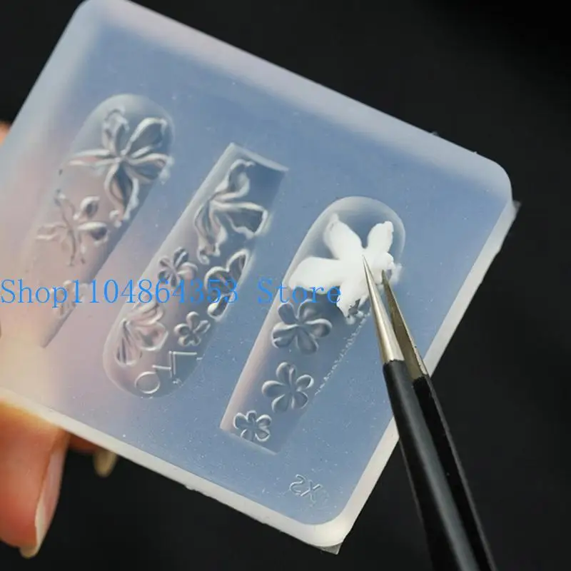 

652F Embossed Art Silicone Molds for Women Girls Accessories Making Mould