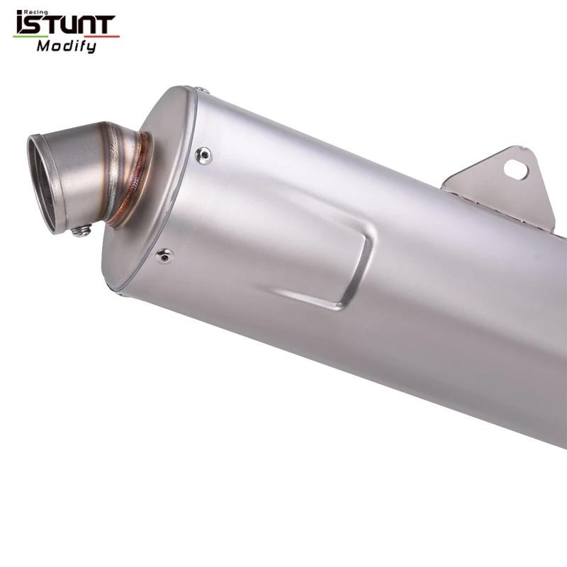 Slip On For Suzuki DR 650 DR650 SE DR650SE 1997 to 2025 Motorcycle Exhaust System Espace Moto Middle Link Pipe With Muffler