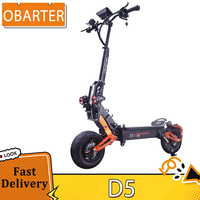 OBARTER D5 Electric Scooter 12 Inch Tire 2*2500W Dual Motor Max Speed 60-70Km/h Removable 48V 35Ah Battery for 60-120km 150KG Ma