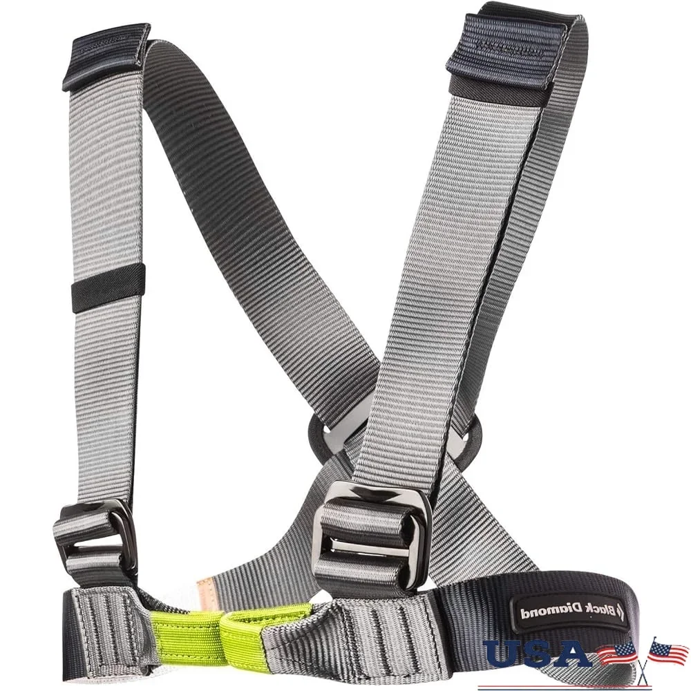 

Unisex Vario Chest Harness Nylon Wide Webbing Must be Worn with Sit Harness Hand Wash USA Construction Traditional Buckles