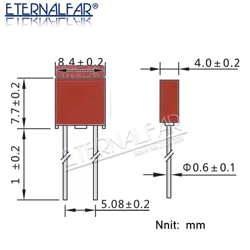 사각형 퓨즈 T50MA T500MA T1A T2.5A T3.15A T4A T5A T6.3A T8A T10A 250V 392 플라스틱 T2A LCD TV 전원 보드 일반적으로 정수기
