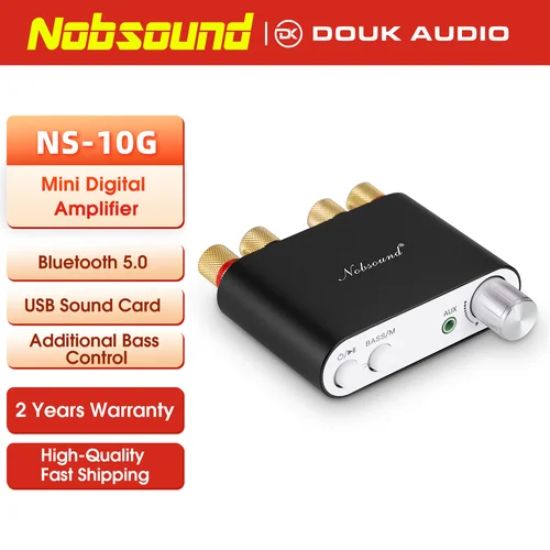 Imagen 1 del producto Nobsound NS-10G TPA3116 Bluetooth 5,0 Mini amplificador Digital estéreo HiFi Audio en casa amplificador de potencia receptor de Audio USB DAC 50W + 50W