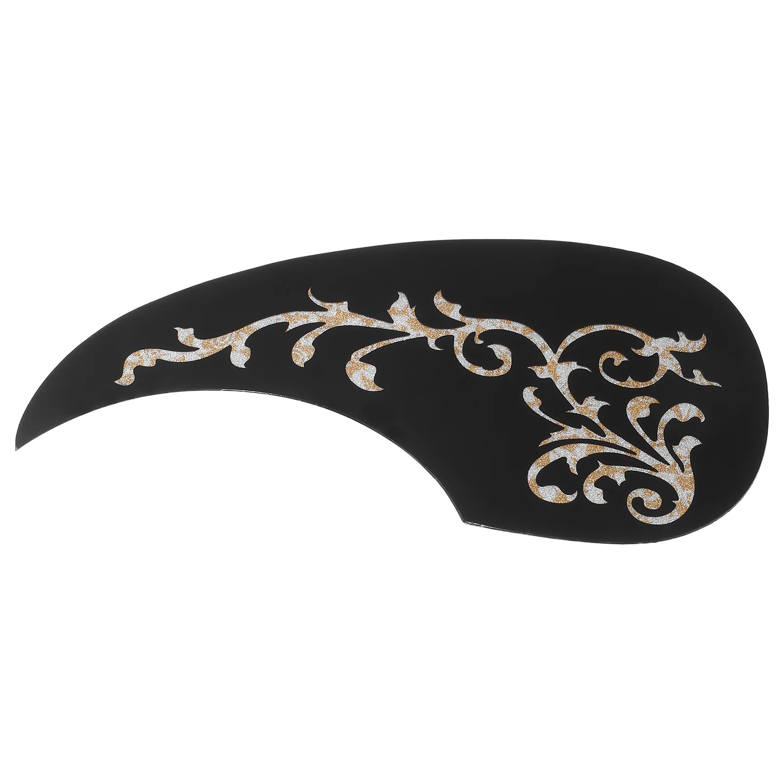 

Electric Guitar Picks Stickers Pickguard Pickup Floral Black Anti-scratch Plate