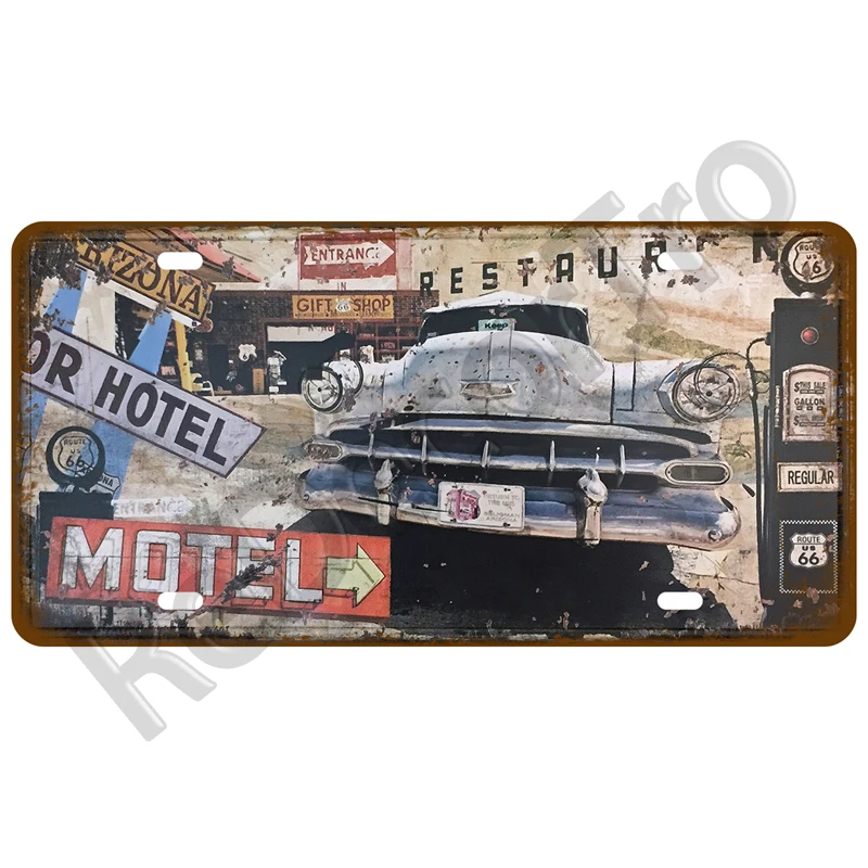 Autosummer, Weißblech, Schild, Blechschild, Bar, Club, Wandkunst, Garage, Heimdekoration, Route 66, Vintage-Metallschild, Poster, Moto, Gas – Detail 26