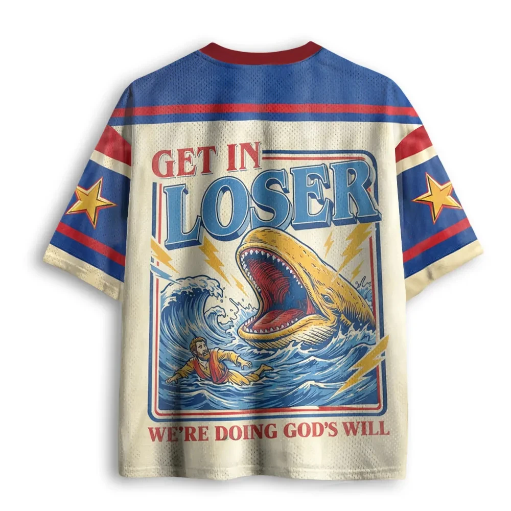 2026 Summer Fashion New Retro Gothic God's Will Quickly Escape 3D Printed Quick Drying T-shirt Casual Loose V-neck T-shirt Large