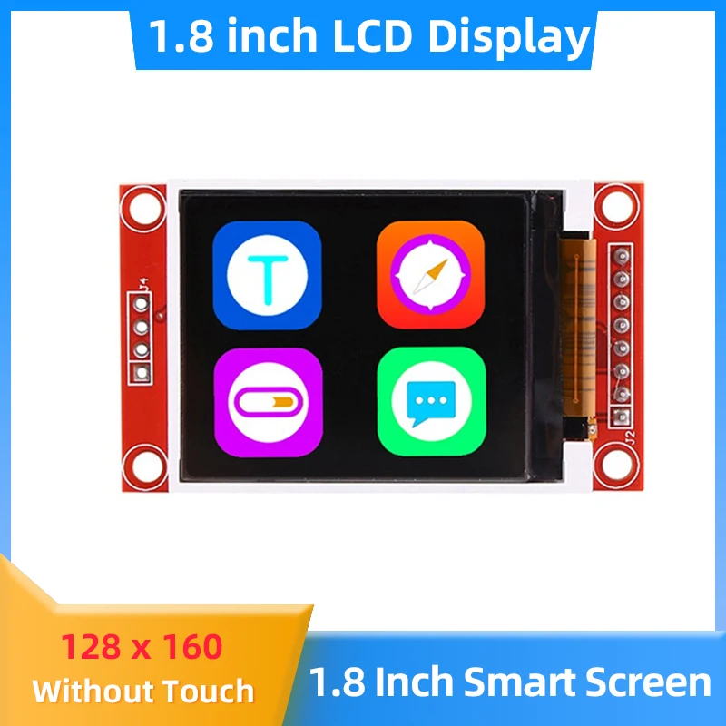 1.8-Inch TFT LCD Module LCD Display 128 x 160 Module SPI Serial Port 51 Drive 4 IO Drive TFT Smart Display