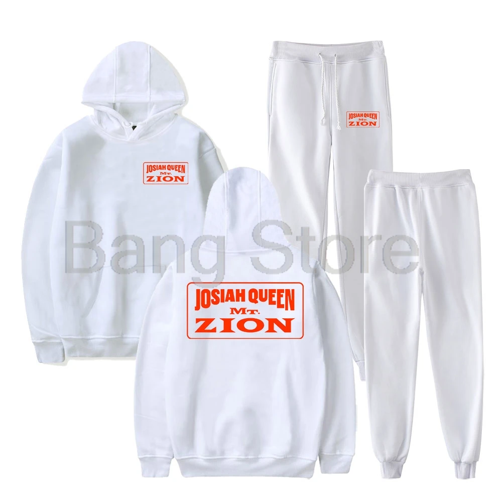 

Josiah Queen Merch Mt Zion Толстовка унисекс Брюки для бега Модный комплект из двух предметов Женские и мужские спортивные костюмы