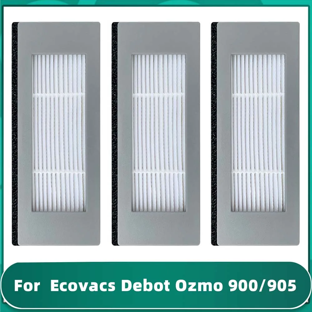 Robótico Aspirador Acessórios, Lateral Rolo Escova Filtro, Mop Panos, Compatível para Ecovacs Debot OZMO 900, DN55, 905