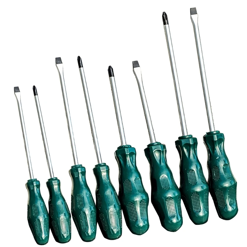 8Pcs Heavy Duty Screwdriver Flat Head Hand Repair Tool Muti Purpose