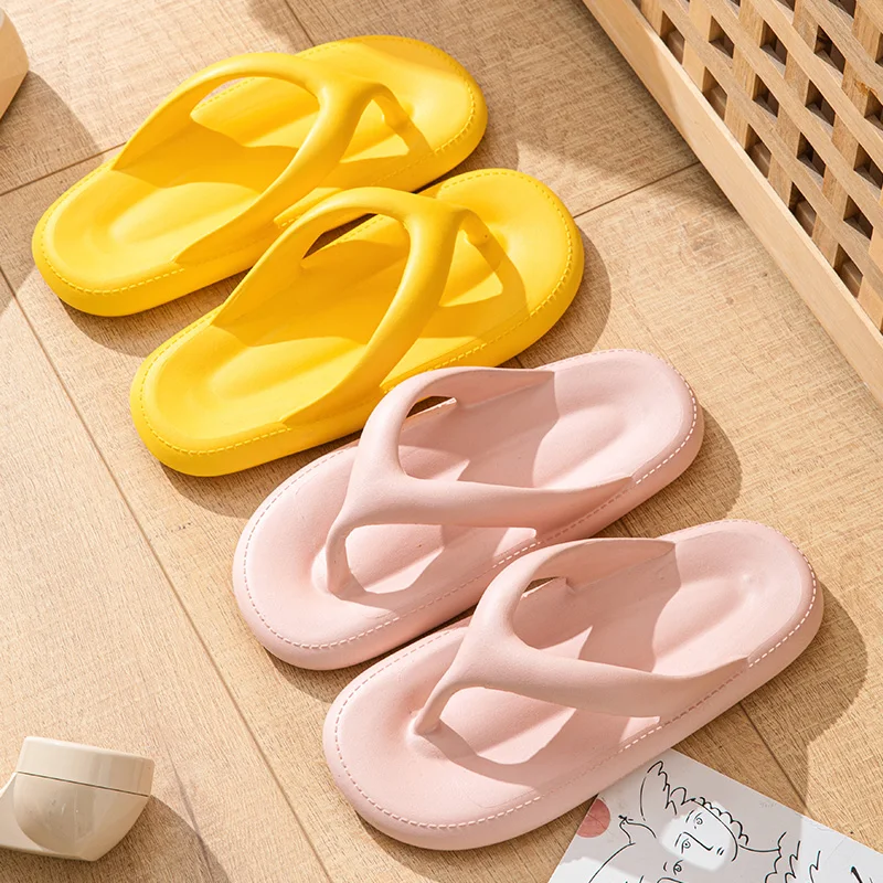 New Summer Candy Color Ladies\' Flip Flops Women Cosy Slides Lithe Soft Beach Sandals Slippers Outdoor Home Men Shoes