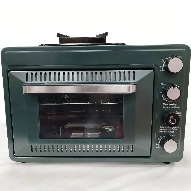 Portable 12V Electric Toaster Oven & Pizza Oven Combo 300W DC Air Fryer for Outdoor Camping/RV/Truck Car Electrical Appliances