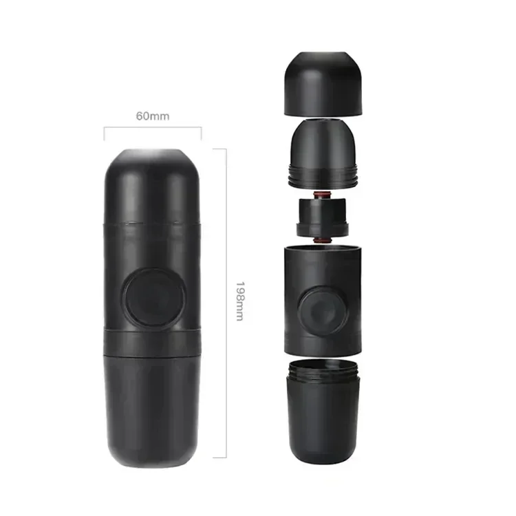 Manual Portable Coffee Maker - Compact Outdoor Travel Espresso Pot for Camping & Hiking (50/100ml)