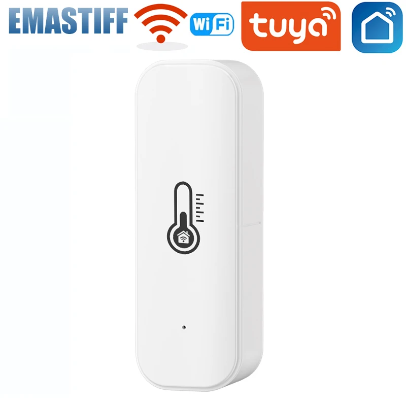 Tuya WiFi Temperatur Feuchtigkeit Sensor Home Verbunden Thermometer Kompatibel Mit Smart Leben Alexa Google Assistent