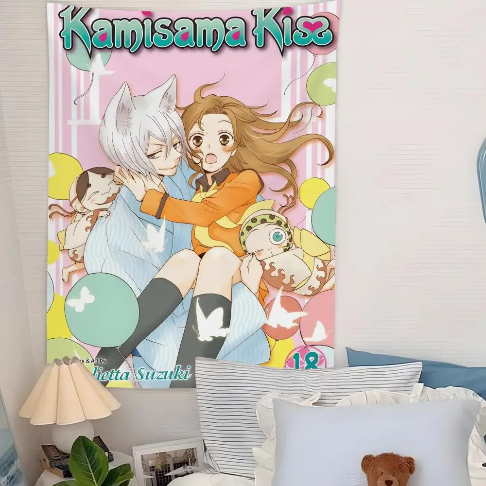 Comics K-Kamisama Kiss Tapestry Microfiber Background Art Decor For Bedroom Living Room Bar Garden Outdoor Festival Wall Decor
