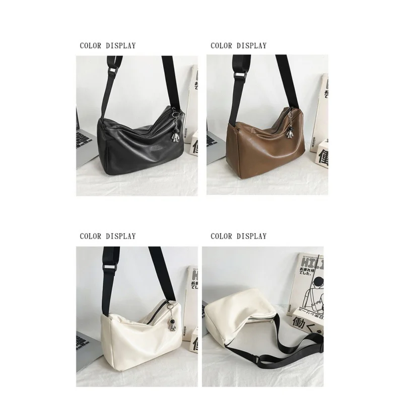 Crossbody Bag Men Leather Bags Fashion Trendy Sports Shoulder pack Soft Casual