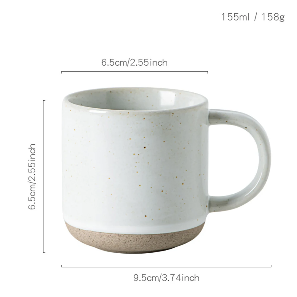 Morandi Colored Coarse Ceramic Cappuccino Espresso Cup Speckled Matte Ceramic Small Water Cup Restaurant Coffee Shop