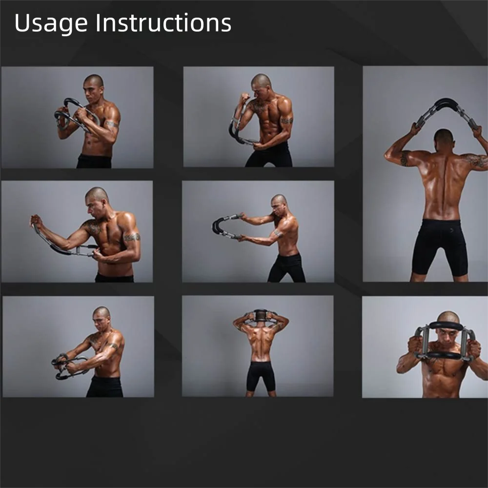 

Тренажер для рук U-образной формы Twister Arm: регулируемый эспандер для тренировки силы запястий и трицепсов, нескользящий, для развития силы рук