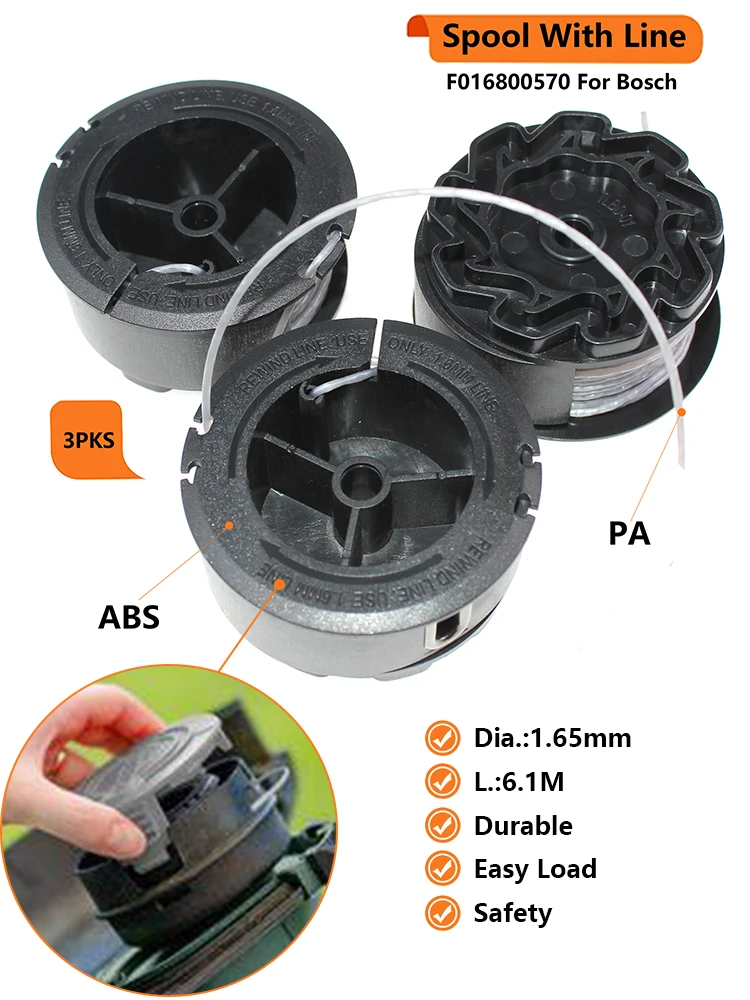 F016800570 Spool Mit Linie Für Bosch Universal GrassCut 18 Universal GrassCut 18-26 Universal GrassCut 18-260 – Detail 1