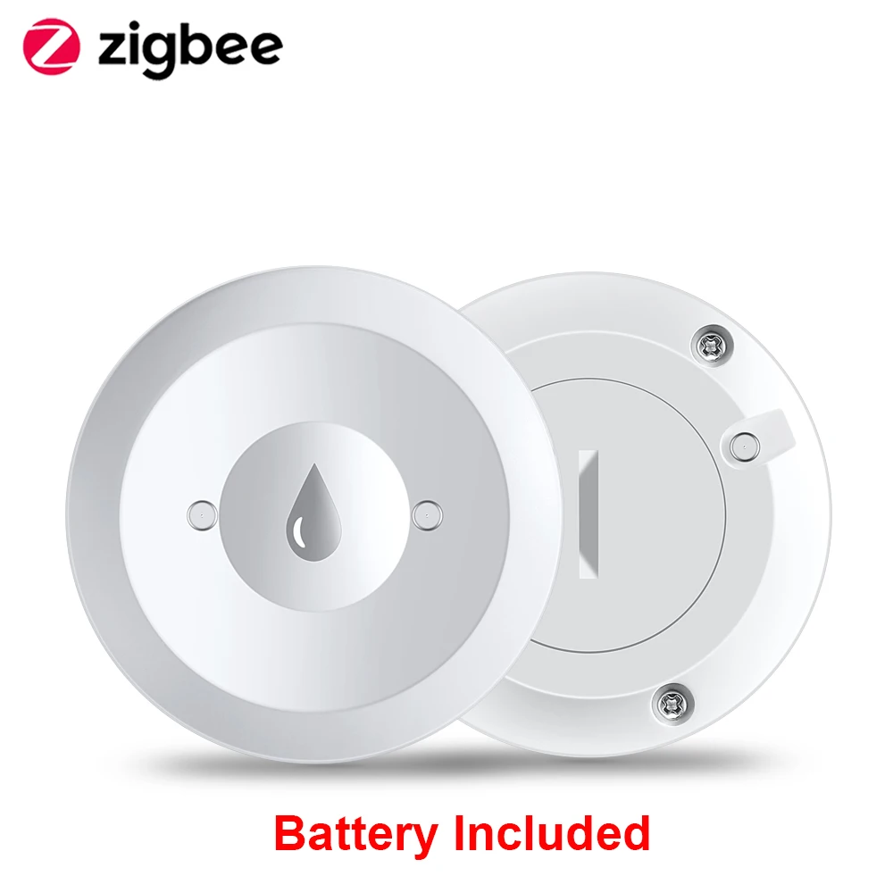 

Zigbee Water Sensor Flood Leak Detector App Remote Monitoring for Kitchen/Bathroom Support Home Assistant Zigbee2mqtt