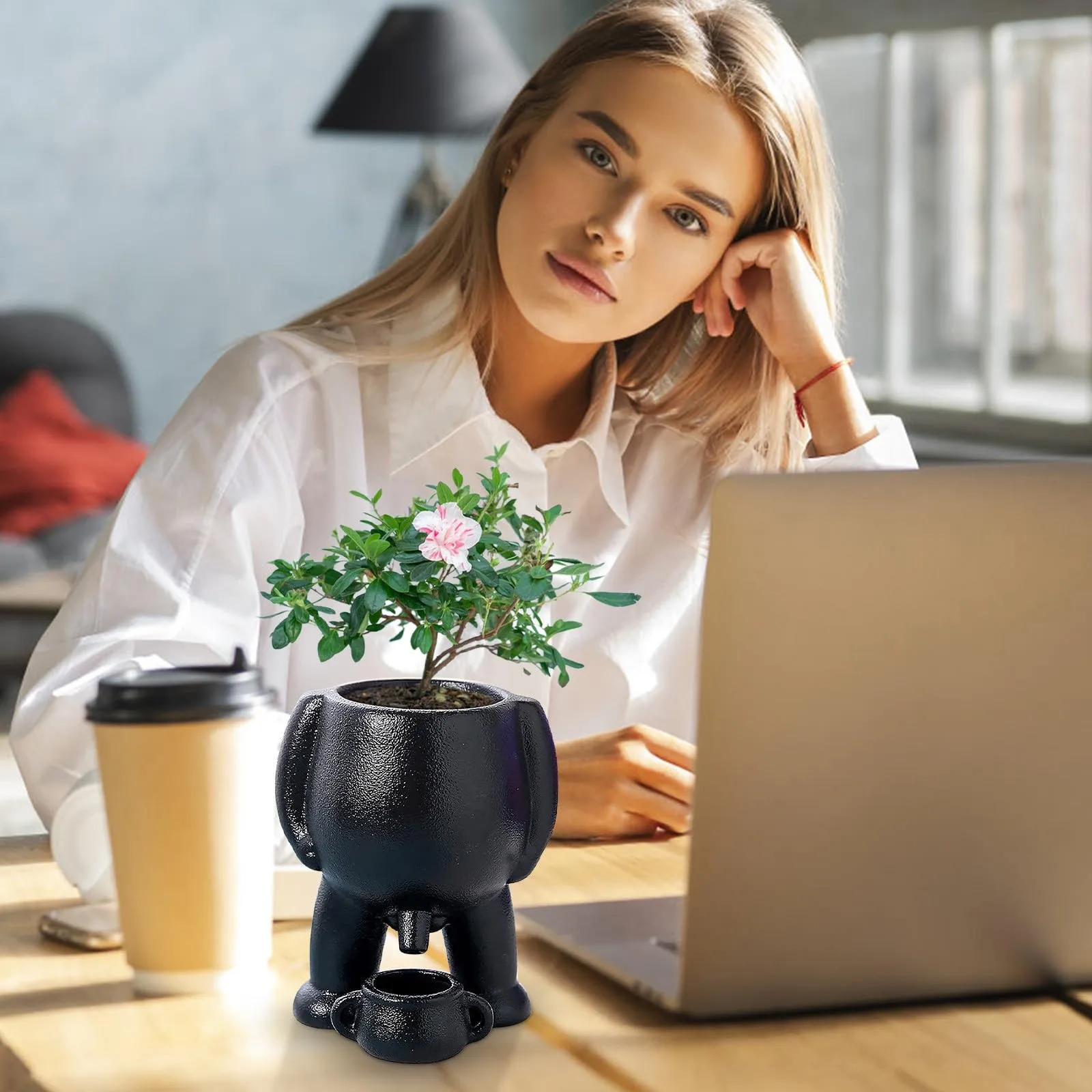 

Creative funny flower pots imitating pee fun vase flower pots home decoration funny gifts for friends