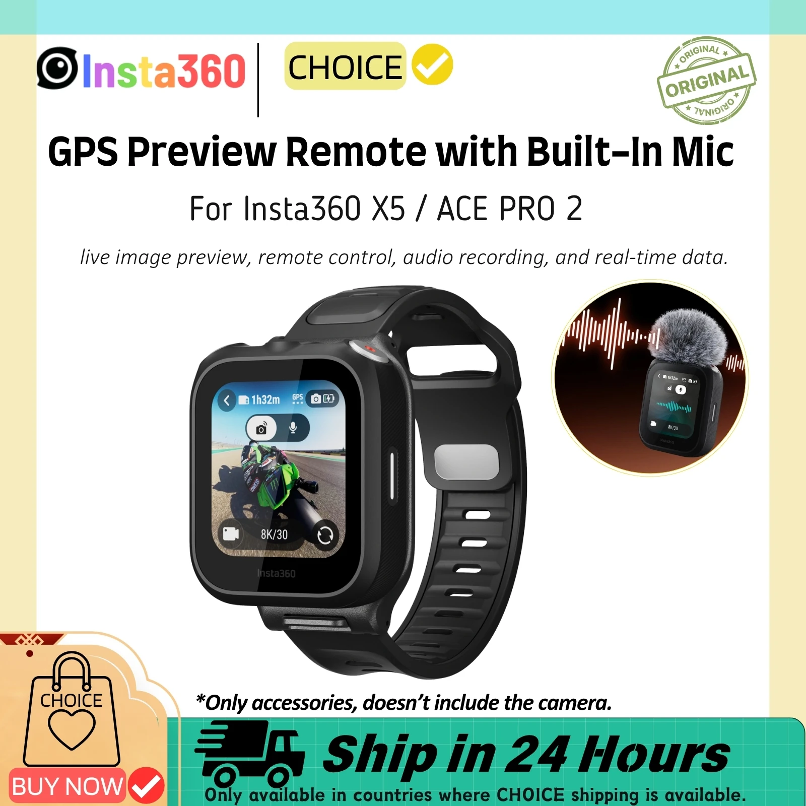 Insta360 GPS Preview Remote With Built-in Mic: A Comprehensive Insta360 GPS Preview Remote With Built-in Mic: A Comprehensive
