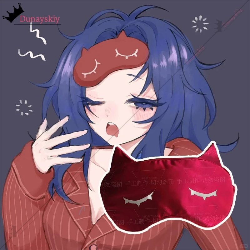 MiSide Crazy Mita Cosplay Game Cosplay Costume Red Eye Mask Eyeshade Cover Role-playing Eye Mask Women Primary Yandere Prop — zdjęcie 6