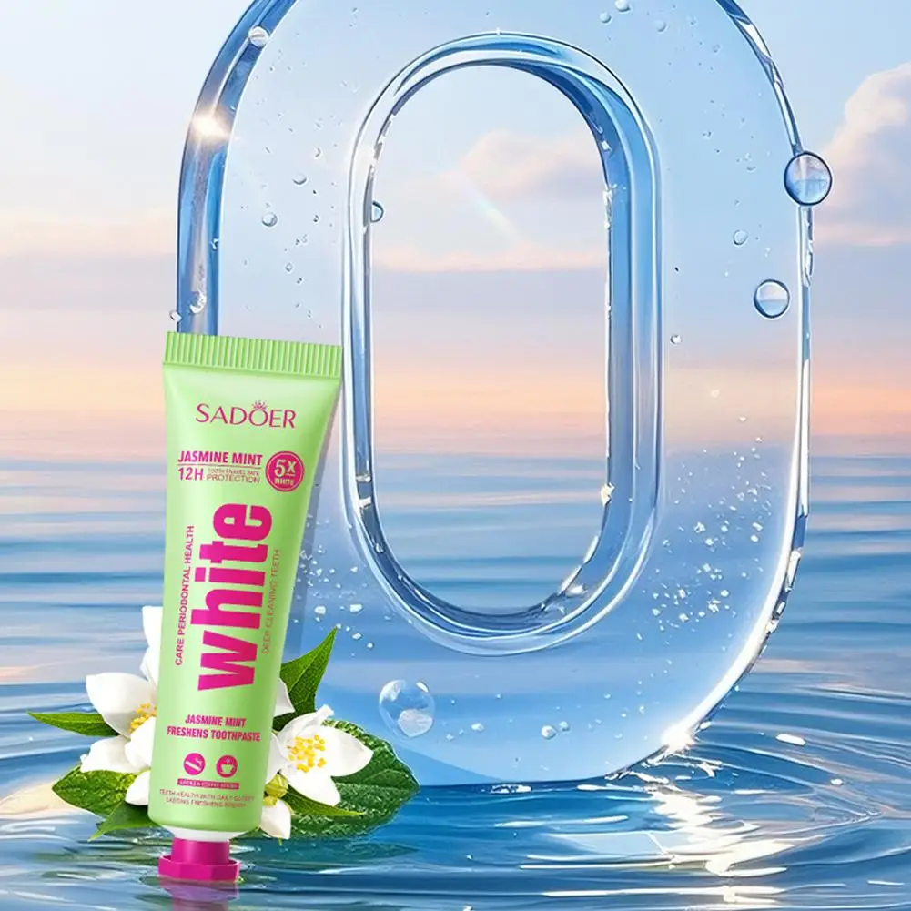 SADOER Teeth Care Toothpaste Freshens Mint Jasmine Ginger Flavors Protect Strengthens Teeth Deep Teeth Cleaning Stain Removers