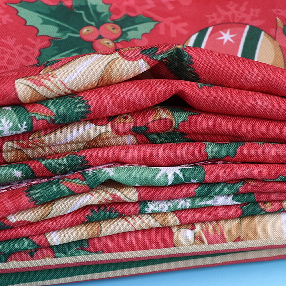 

Christmas Tablecloth Decorative Polyester Xmas Table Cover for Dining Table Party Festival Decoration Christmas Tablecloth