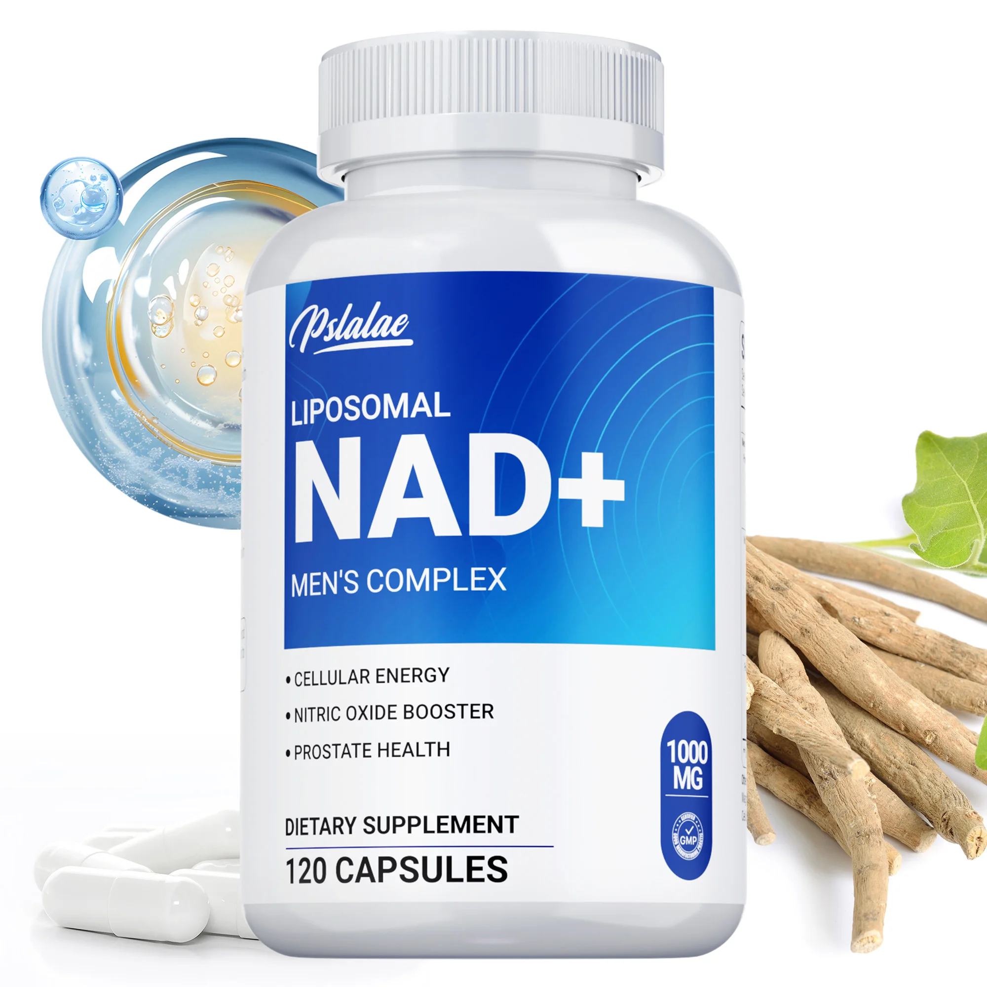 Liposomal NAD+ Men's Complex - Supports Cellular Energy, Metabolism, Promote Prostate and Urinary Health, Improve Performance