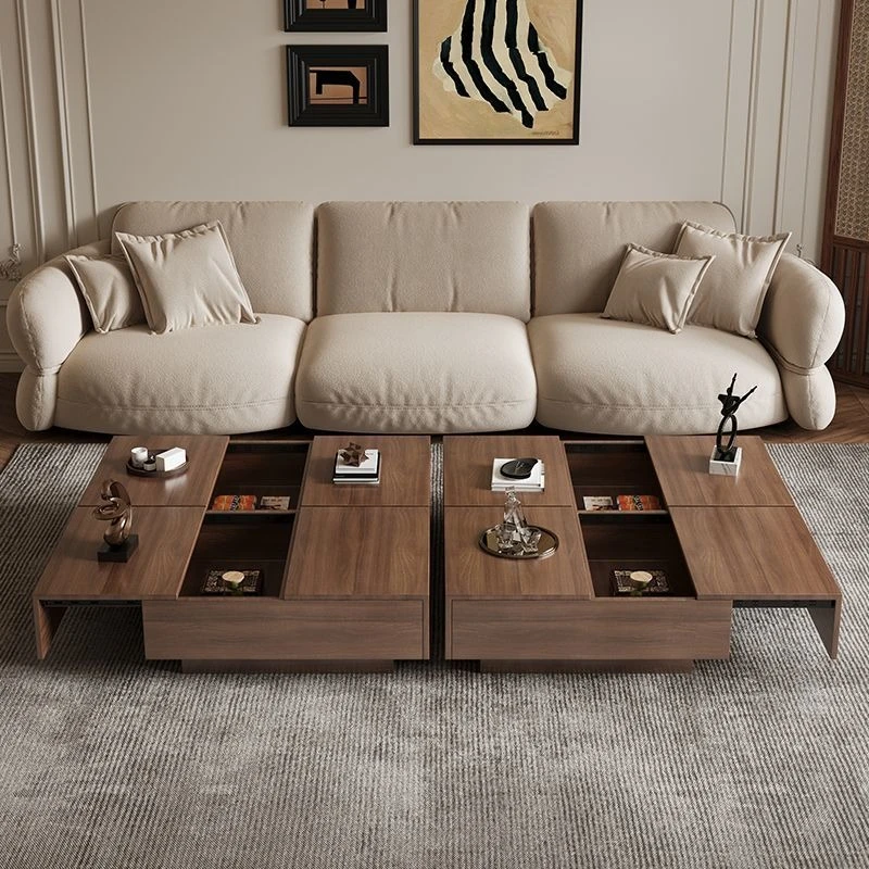 

Wabi-sabi square coffee table, living room home