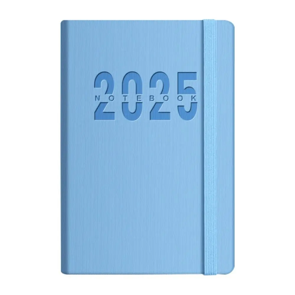 A5แบบพกพา2025สมุดวาระการทำงานที่ต้องทำรายการเตือนผู้วางแผนรายวันสมุดจดบันทึกปฏิทินนักเรียน PU ที่สร้างสรรค์