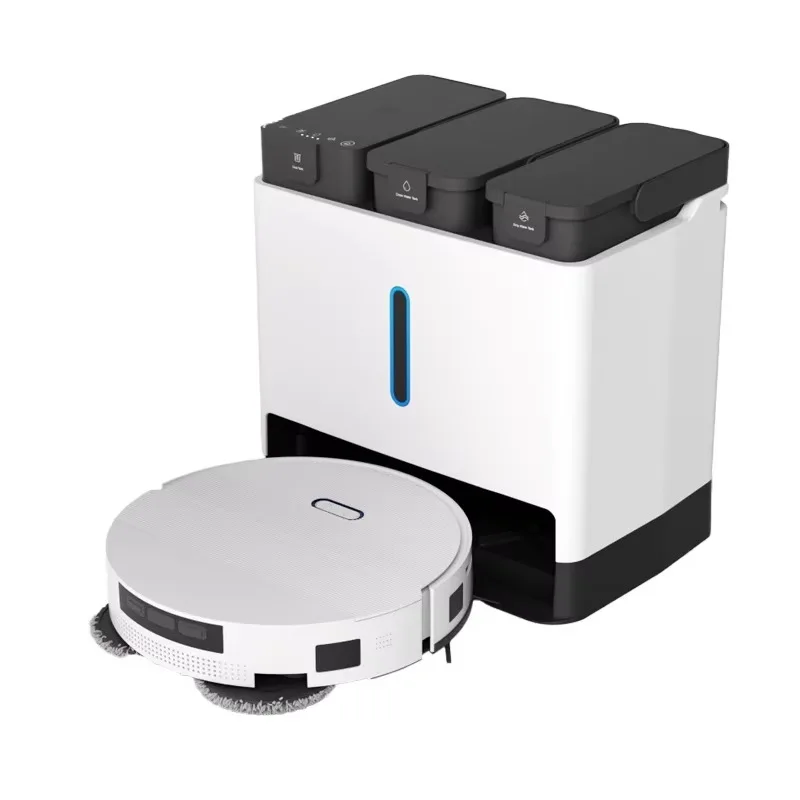 App control robot vacuum cleaner mop self clean wet dry with mechanical arm robotic aspiradora limpiador de pisos
