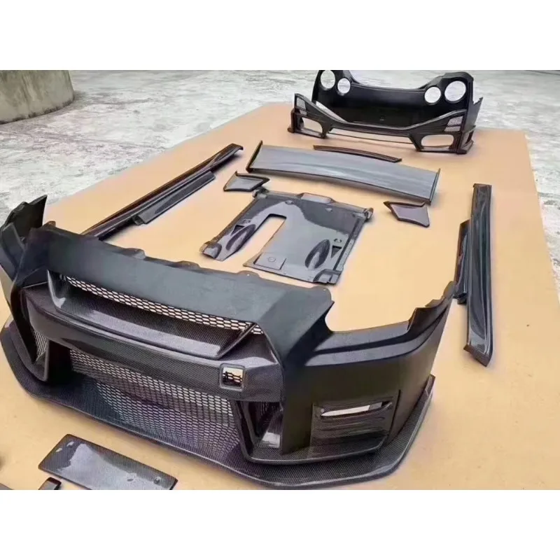 

Perfect Fitment High quality Carbon Fiber Body Kits For Nissans Gt R35 Carbon Fiber glass Also Can Do Forged Carbon All