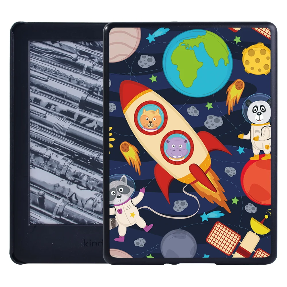 Casing untuk Kindle 10th 2019 /Kindle 8th 2016 Motif Kartun Penutup Tempurung Tablet untuk Paperwhite 1 5th/ 2 6th/ 3 7th/ 4 10th