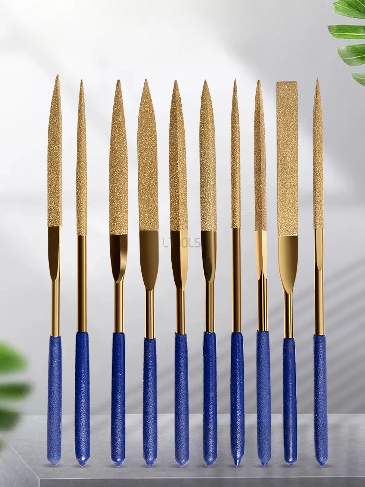 New 10PCS Needle Files Set Files for Metal Glass Stone Jewelry Wood Carving Craft Woodworking Polished Small Carbon Steel File