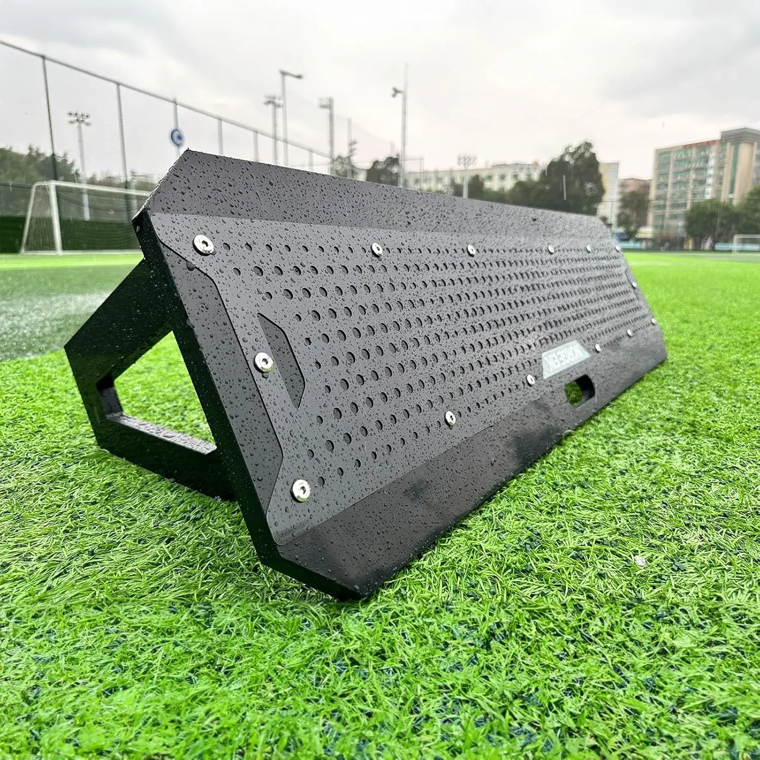 Stainless Steel Soccer Rebounder with HDPE Board - Enhanced Rebound Performance, Stability, and Durability - Socce