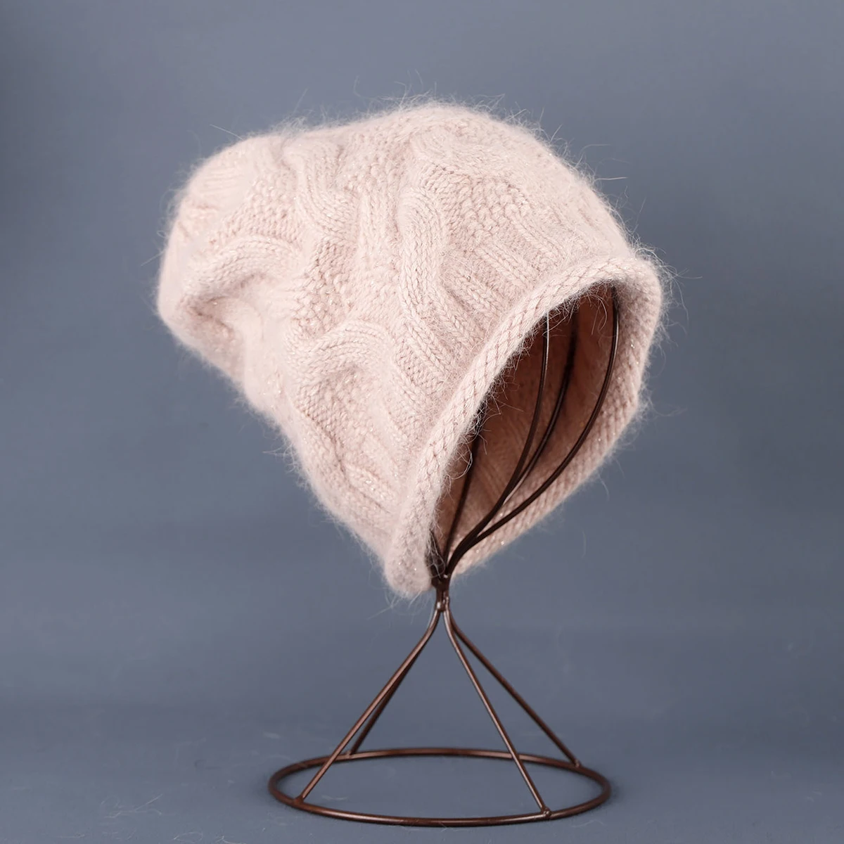 

Hat Women Winter Beanie Angora Knit Warm Soft Autumn Skiing Accessory For Outdoors Sports Holiday