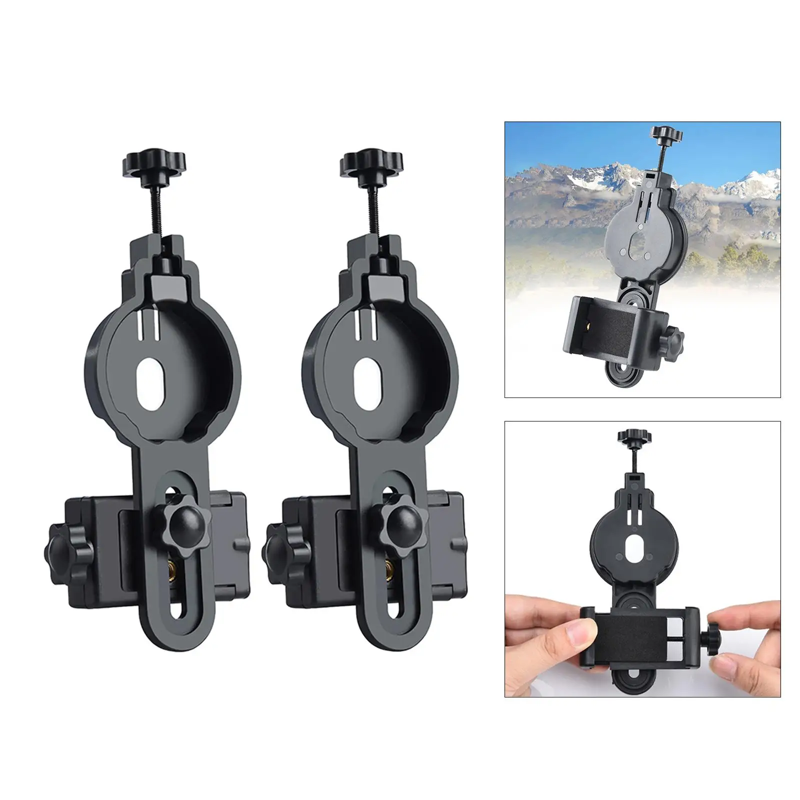 Telescope Phone Adapter Mount Clip Bracket universal Photography Holder for Spotting Scope Microscope
