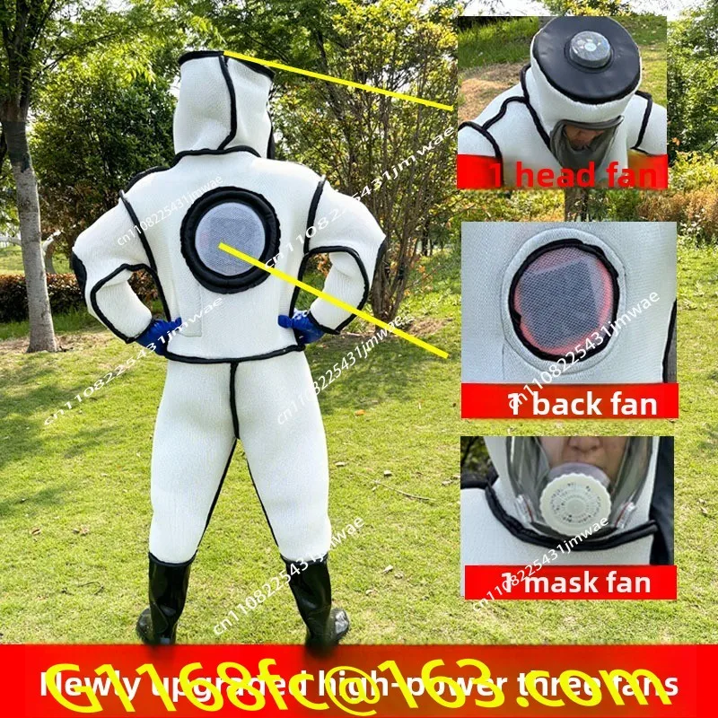A full set of special anti-bee suits for anti-bee suits, wasp-catching fire one-piece suits 3D air-catching wasp suits
