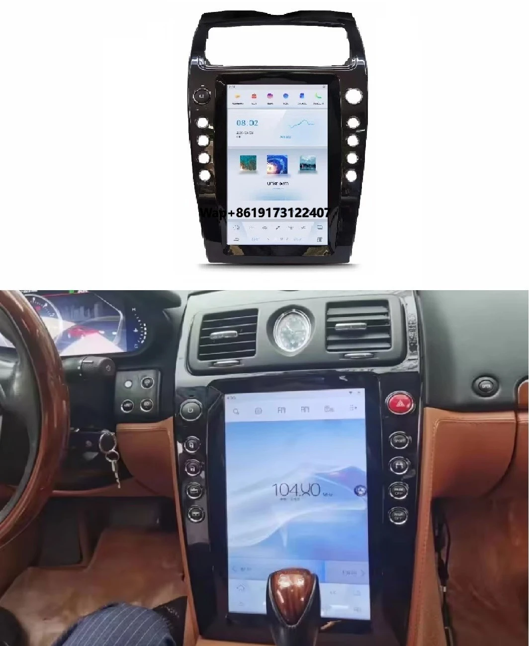 

13.9" Car Radio GPS Navigation Android 11 Player for Quattroporte 2004 - 2012 GPS 4G Head Unit