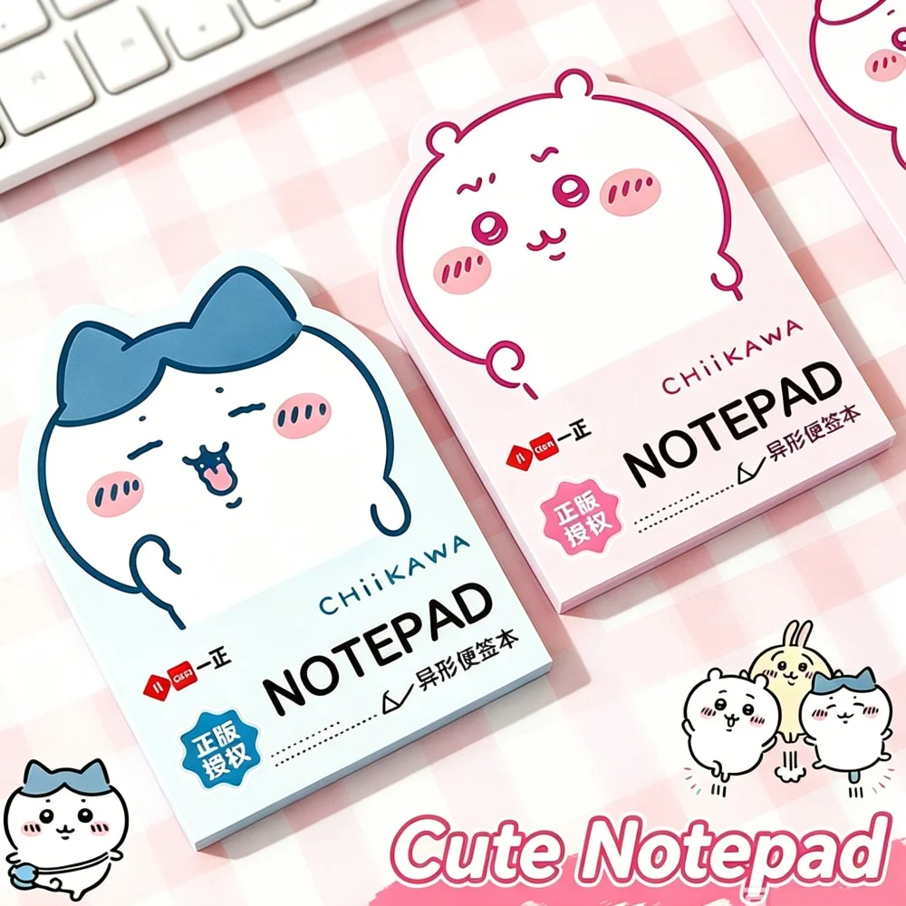 80Pcs Genuine Chiikawa Creativity Sticky Note Cartoon Hachiware Usagi Study Supplement Notebook Office Memo Cute Stationery Gift