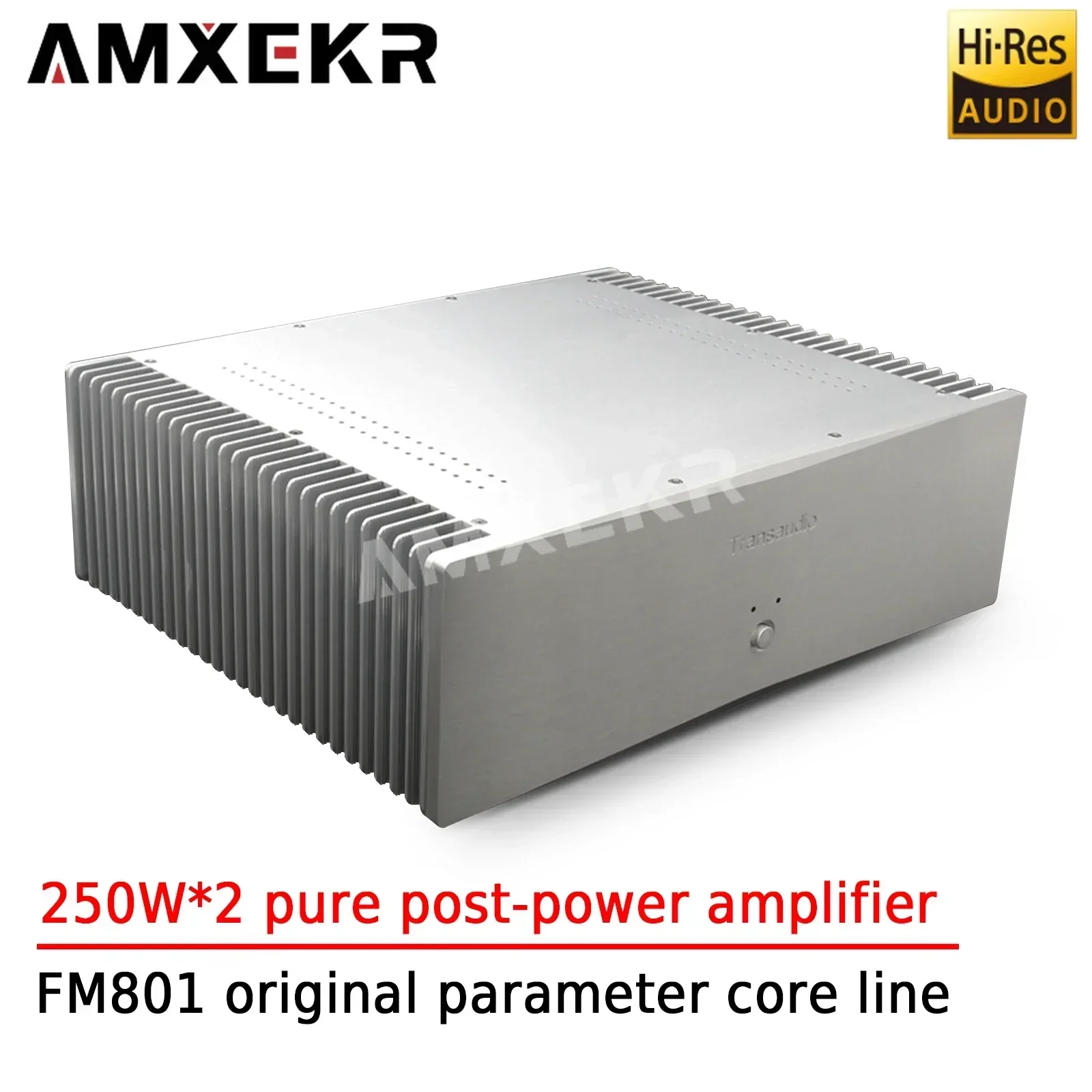 AMXEKR FM801 Line 250W*2 Induction Level Dual Channel Pure Rear Amplifier 8*2N3440/5416 Gold-sealed Tube New Toshiba 5200