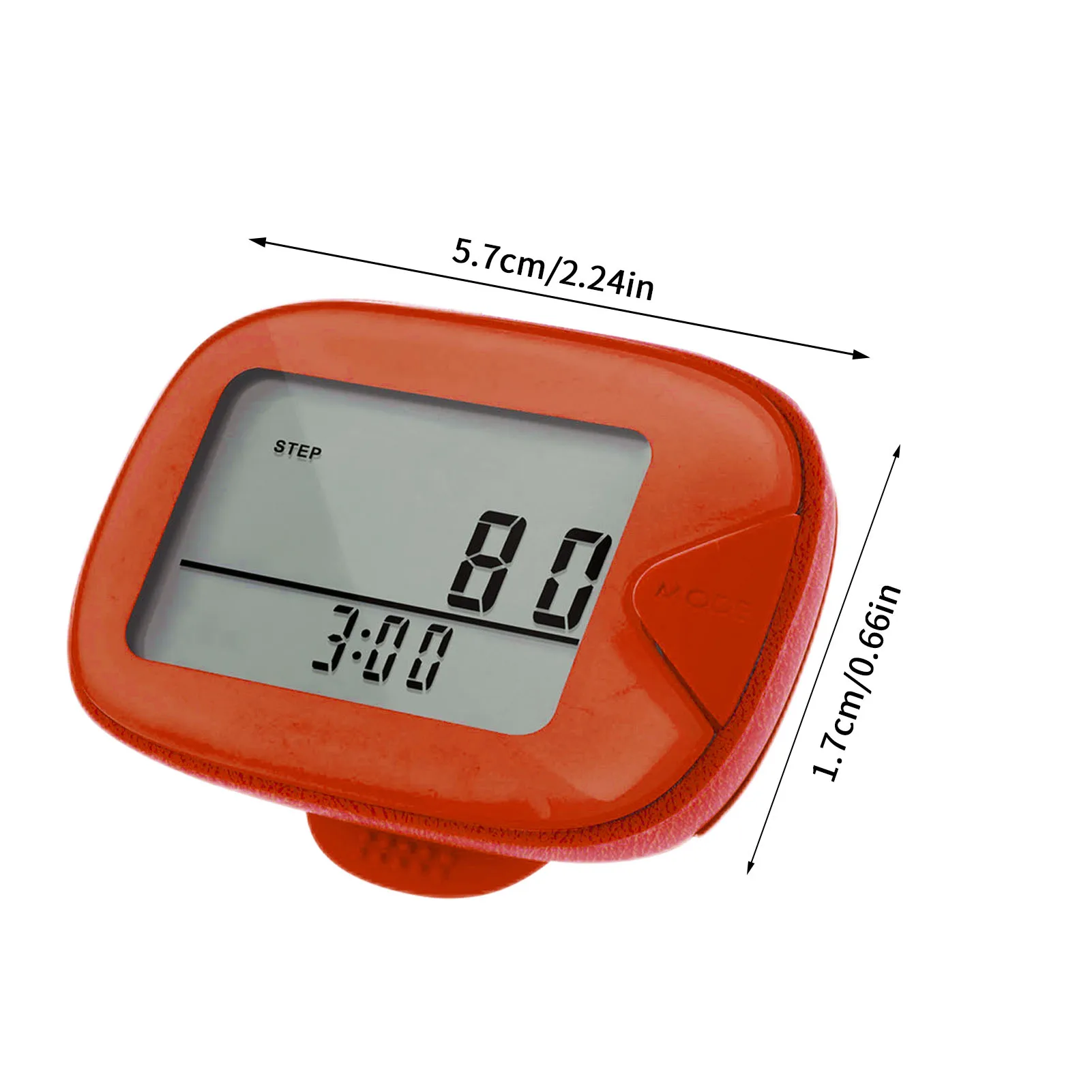 Pocket Pedometer Step Counter Multifunctional Pedometer With Clip Clip On Step Counter With Memory To Track Steps Miles Calories