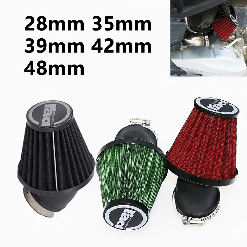 28mm-48mm Universal Motorcycle Air Filter Sports High Flow Air Filter Intake for Yamaha JOG Cygnus Force Motorcycle Accessories