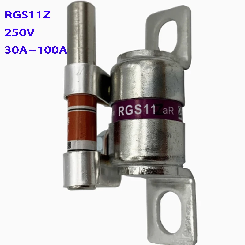 RGS11Z aR fast fuse body fuse 250V RGS11Z-30A RGS11Z-50A RGS11Z-75A RGS11Z-100A with impactor