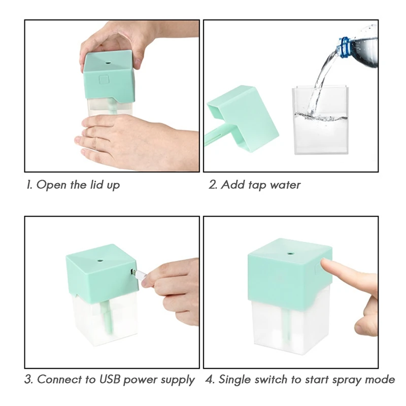Portable USB Mini Air Humidifier Car Desktop Air Purifier Air Freshener Mist Maker For Home Bedroom Office