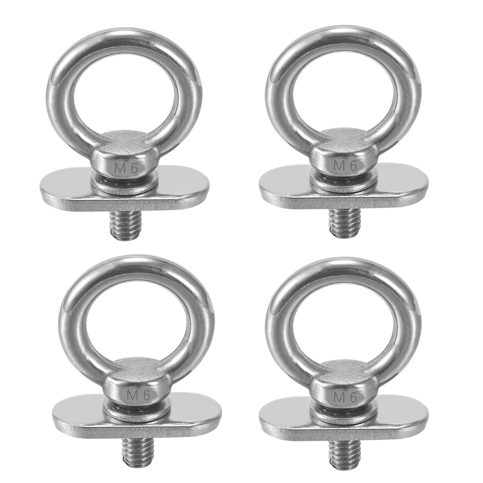 Track Mount Tie Down Eyelets,Kayak Track Accessories, M6 Bolt, 316 Stainless Steel(4 Pcs) Boat dock Boat valve Boats accessories