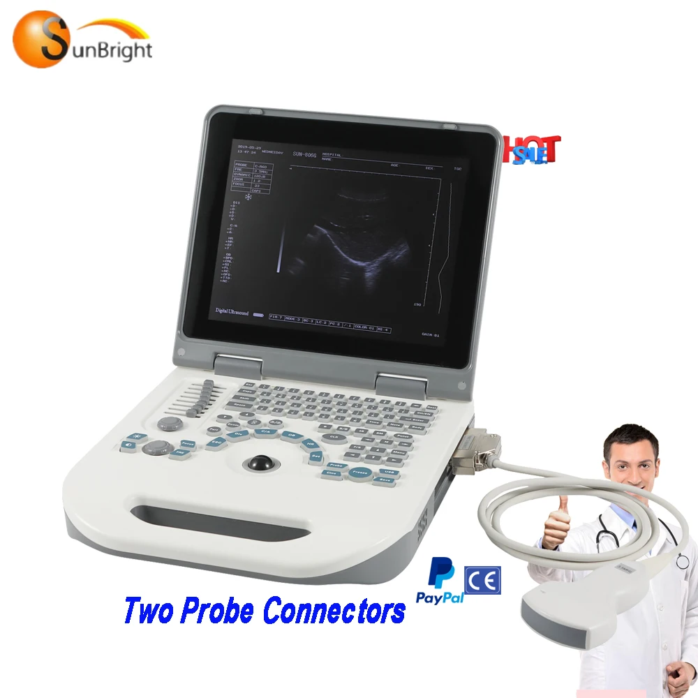 

China Factory Price Portable Ultrasound Scanner 2D BW Ultrasound Machine CE ISO Approval